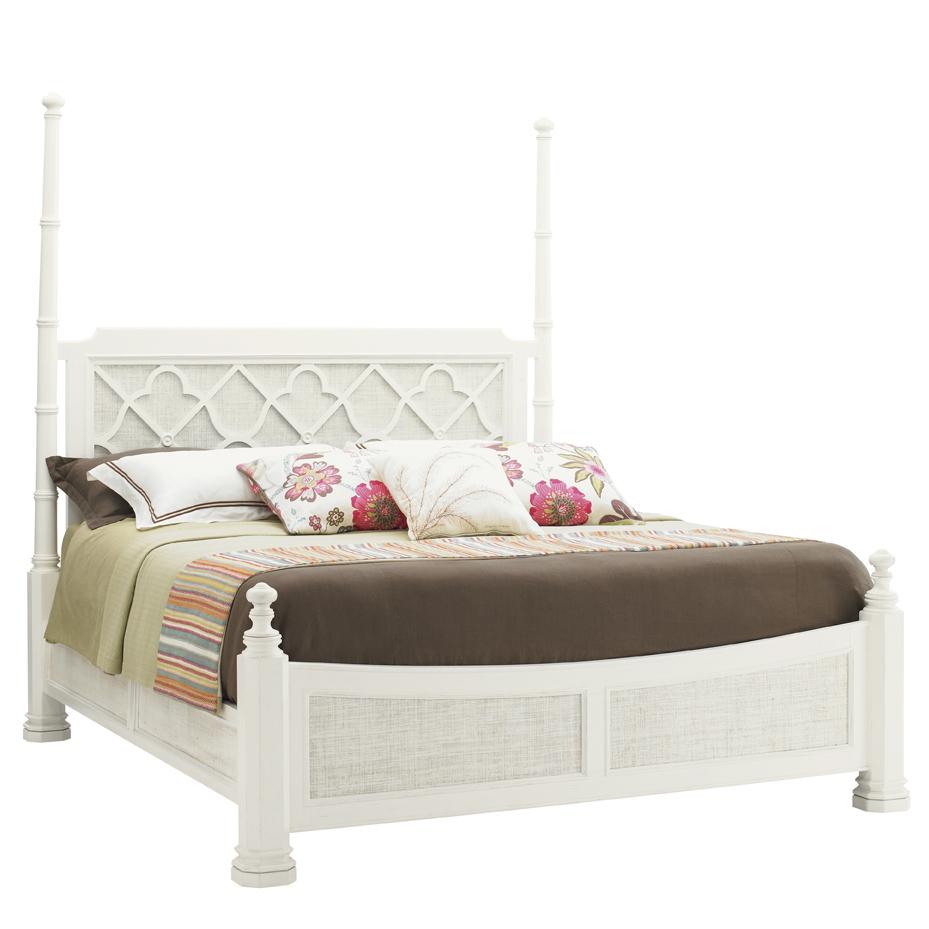 Tommy Bahama Home Ivory Key 543173C Queen Southampton Poster Bed with